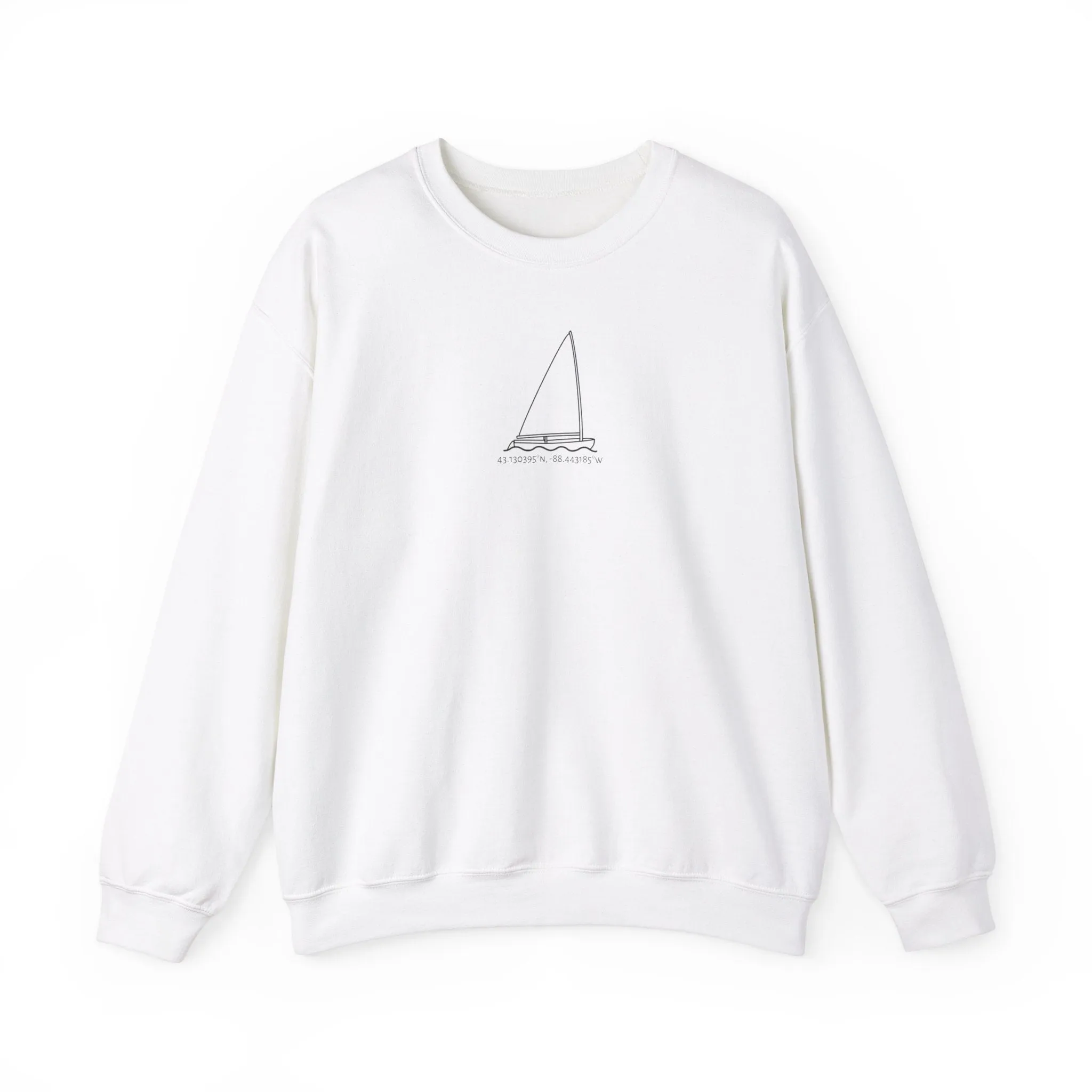 Sailboat Finn Model Type Unisex Heavy Blend™ Crewneck Sweatshirt