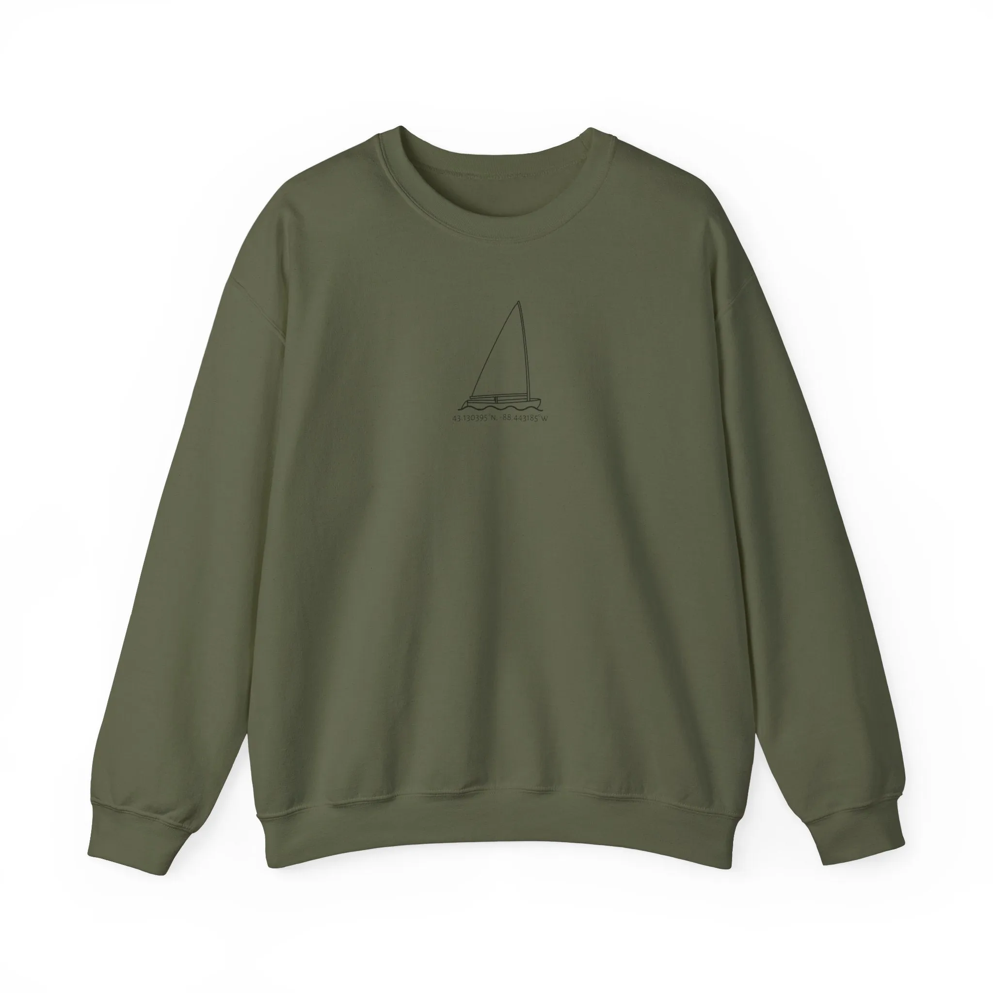 Sailboat Finn Model Type Unisex Heavy Blend™ Crewneck Sweatshirt