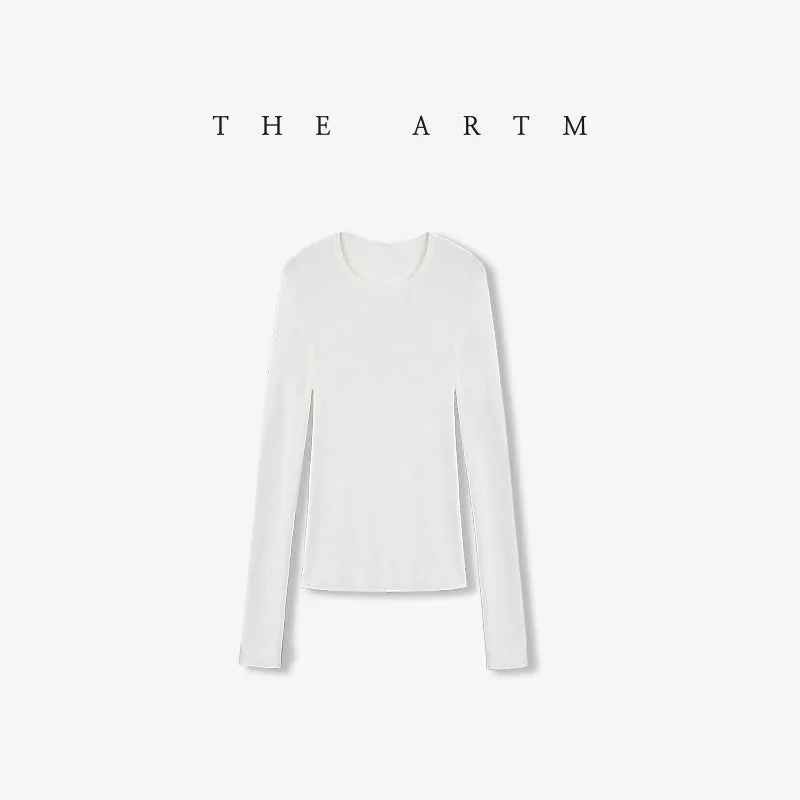 Seamless Wool Crew Neck Sweater