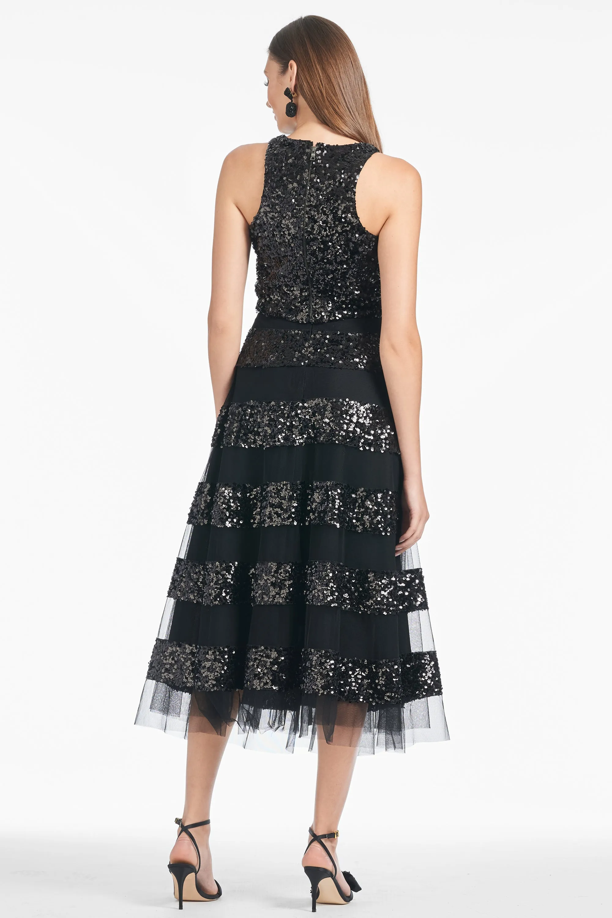 Sequin Viti Skirt - Black - Final Sale