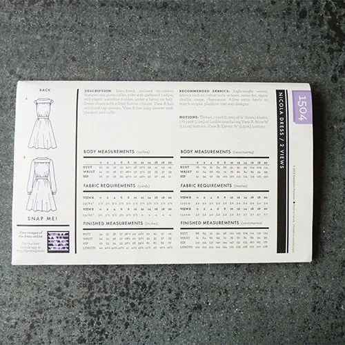 Sewaholic Patterns : Nicola Dress
