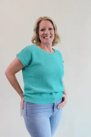 SHARPAY SHORT SLEEVE SWEATER TOP