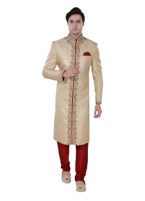 Sherwani (Custom Tailored) - (D.No.-1123)