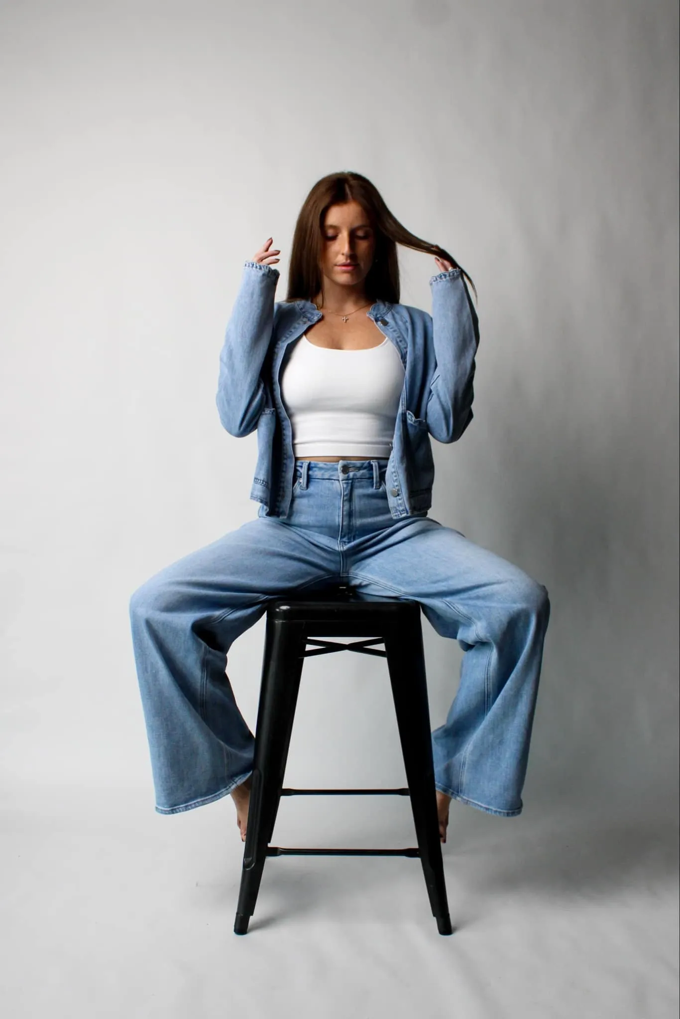Showoff HR Palazzo Wide Leg Jeans