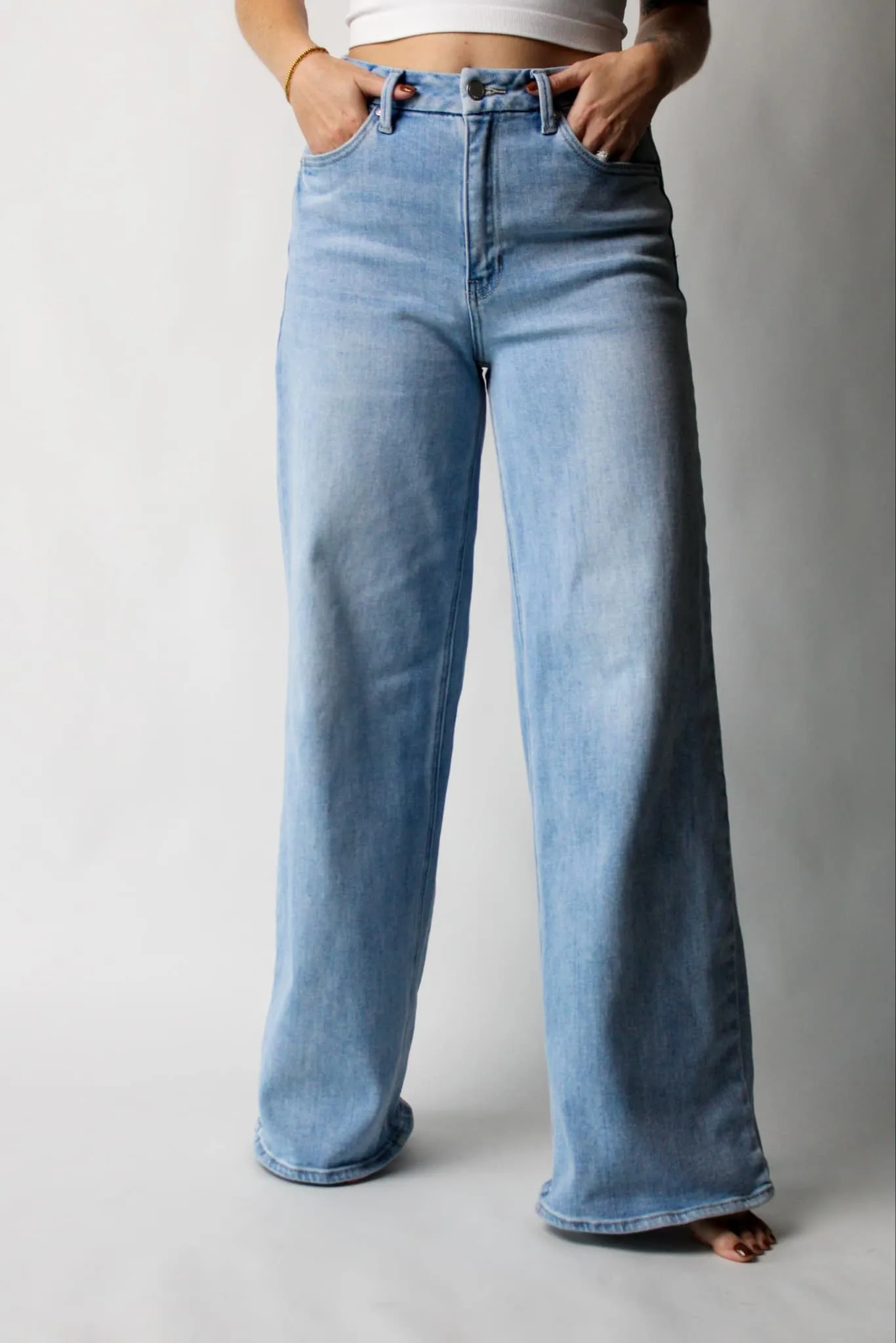 Showoff HR Palazzo Wide Leg Jeans