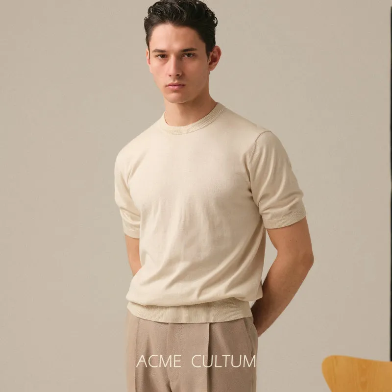 Silk Cotton Knit Sweater