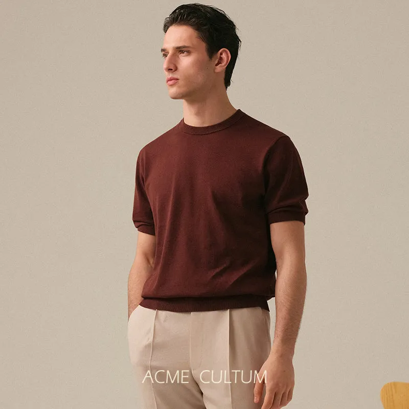 Silk Cotton Knit Sweater