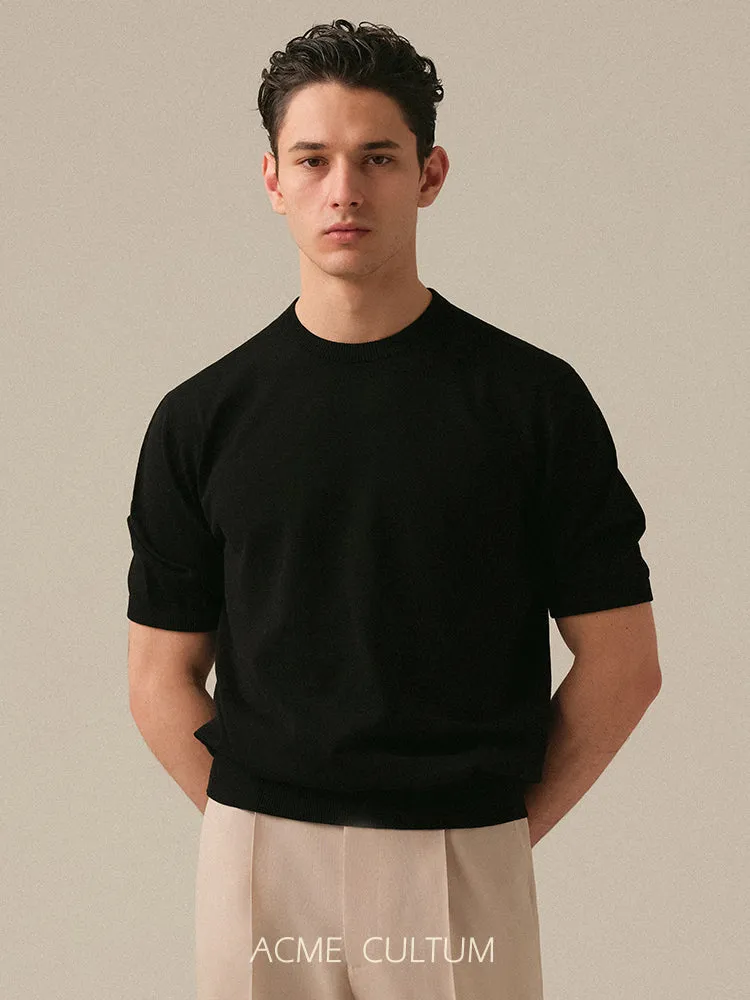 Silk Cotton Knit Sweater