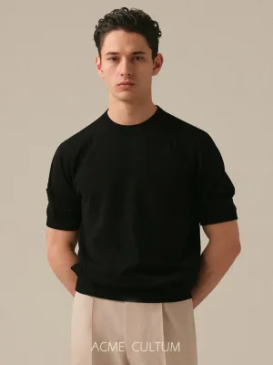 Silk Cotton Knit Sweater