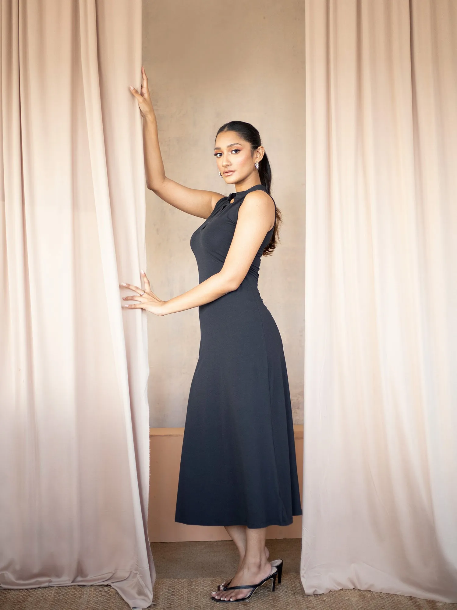 Sleeveless Fitted Maxi Dress