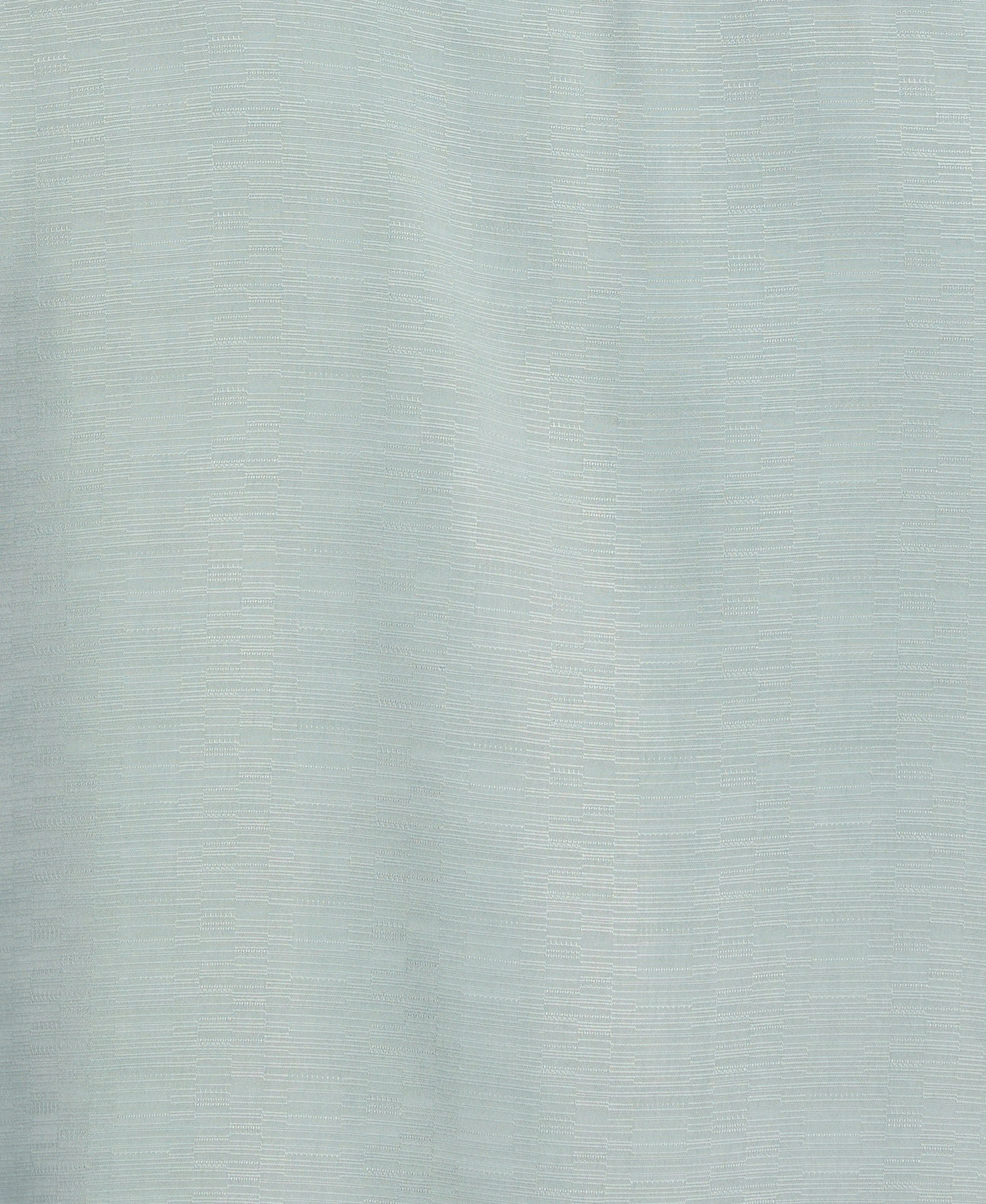 Solid Textured Cuban Collar Shirt