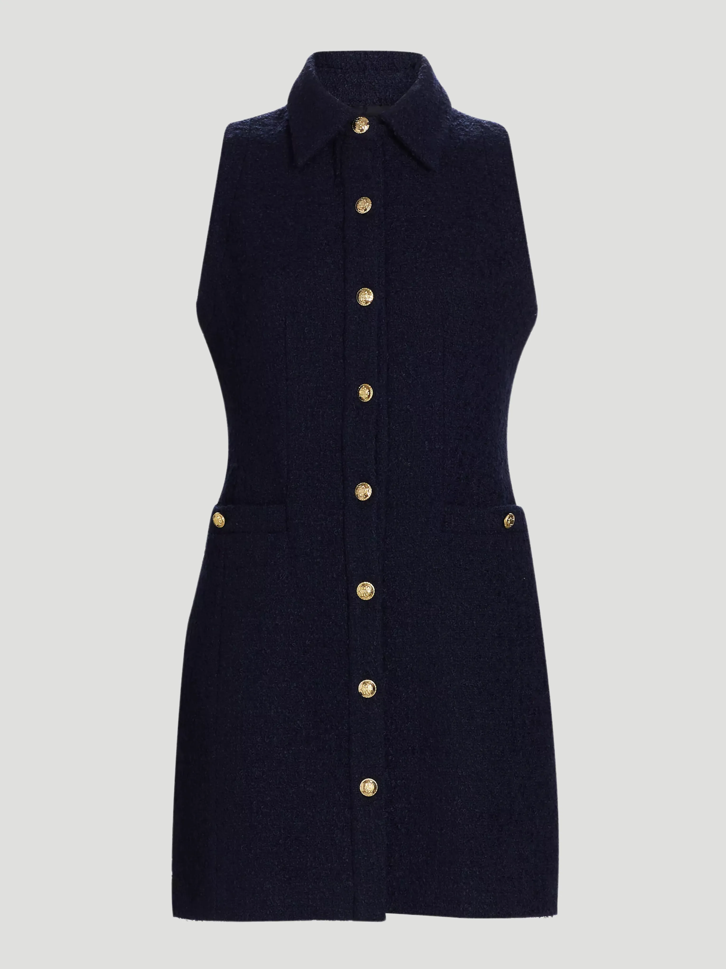 Sophia Sleeveless Mini Shirt Dress