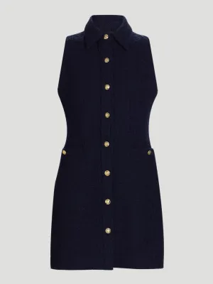 Sophia Sleeveless Mini Shirt Dress