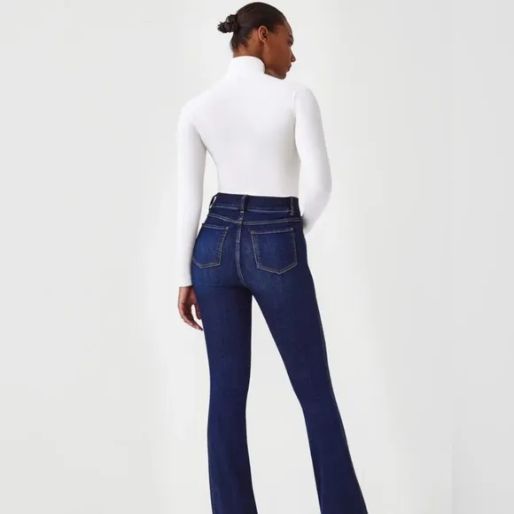 Spanx Flare Jeans - Midnight Dark Wash - Size Small