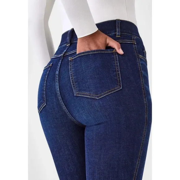 Spanx Flare Jeans - Midnight Dark Wash - Size Small