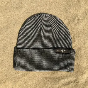 Striped Waffle Beanie