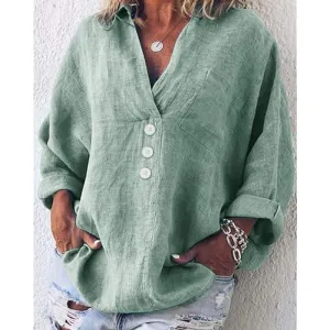 Susannah® | Chic linen blouse