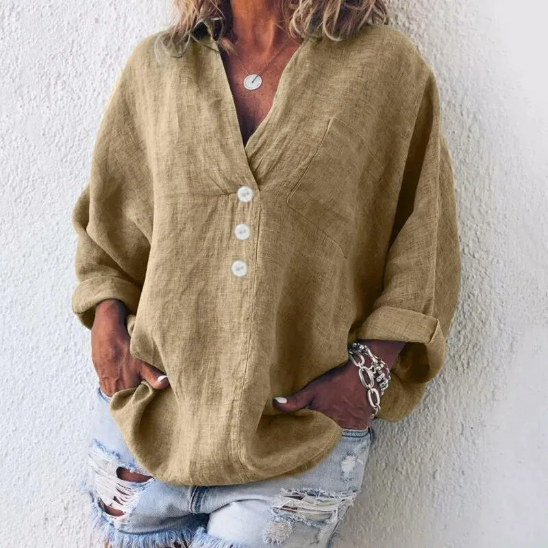 Susannah® | Chic linen blouse