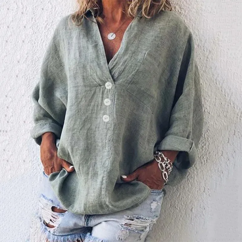 Susannah® | Chic linen blouse
