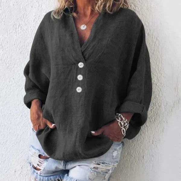 Susannah® | Chic linen blouse