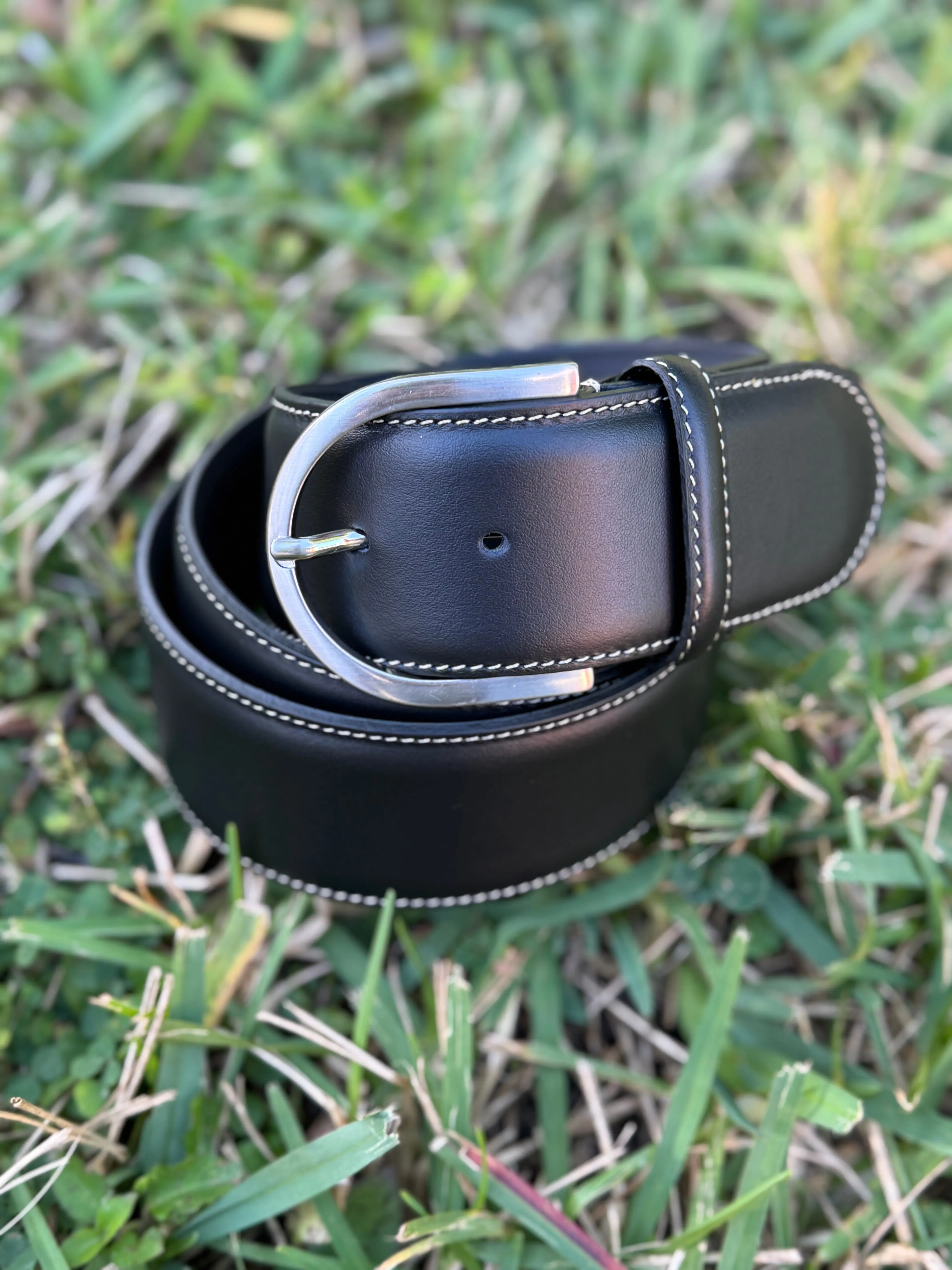 Tailored Sportsman Contrast Stitch Belt
