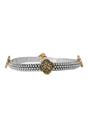 TAILORED STACKABLE BEAD CHARM BRACELET
