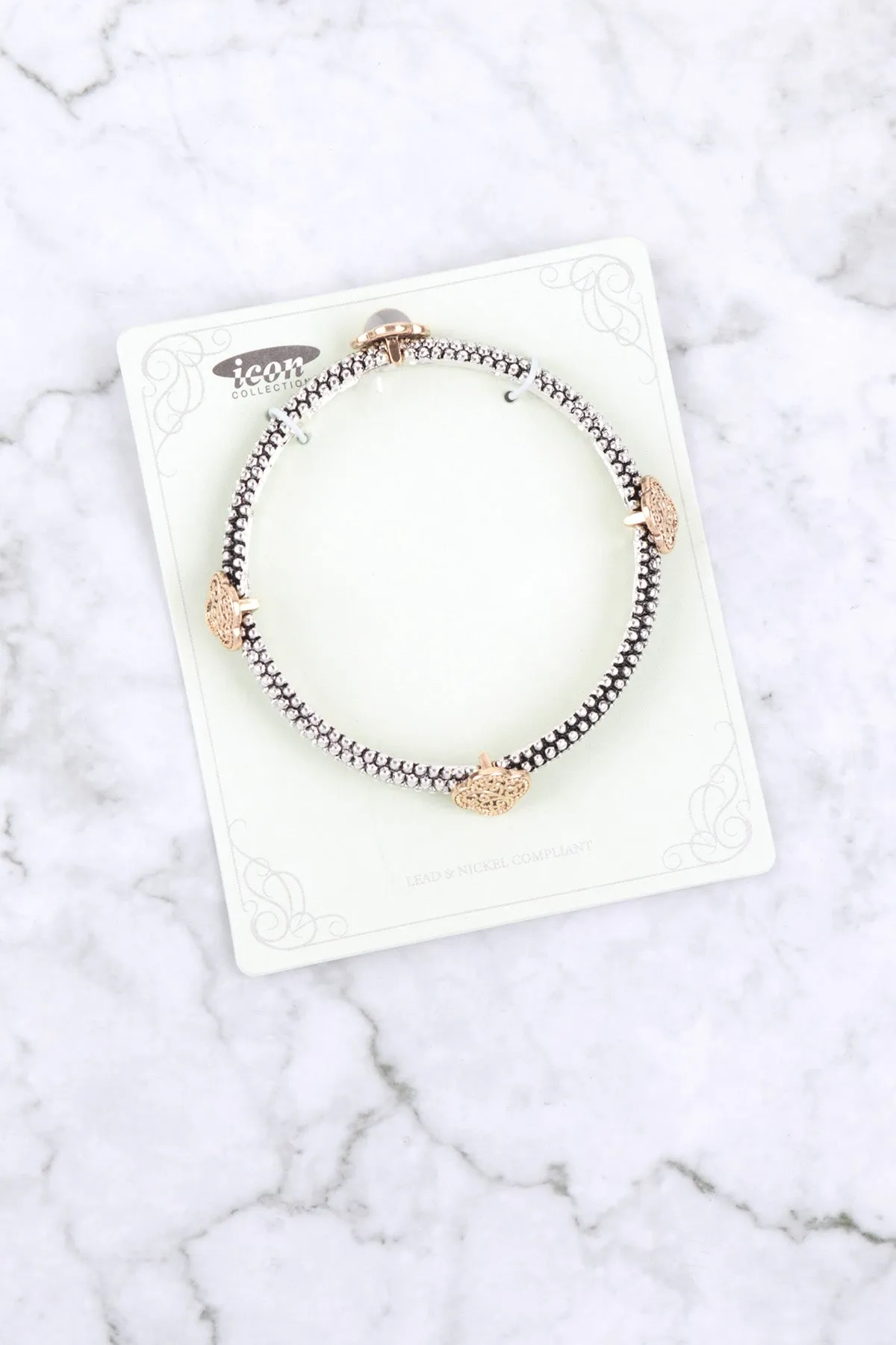 TAILORED STACKABLE BEAD CHARM BRACELET