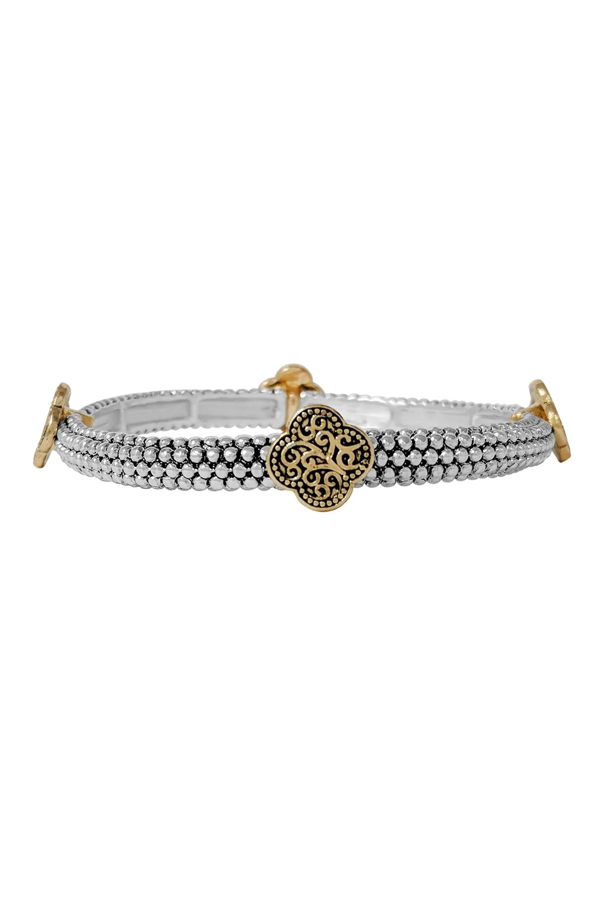 TAILORED STACKABLE BEAD CHARM BRACELET