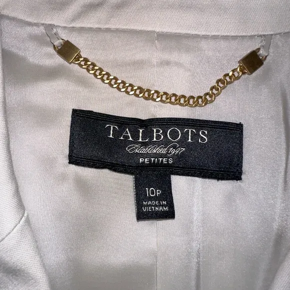 Talbots Tailored 3 Button Womens Blazer