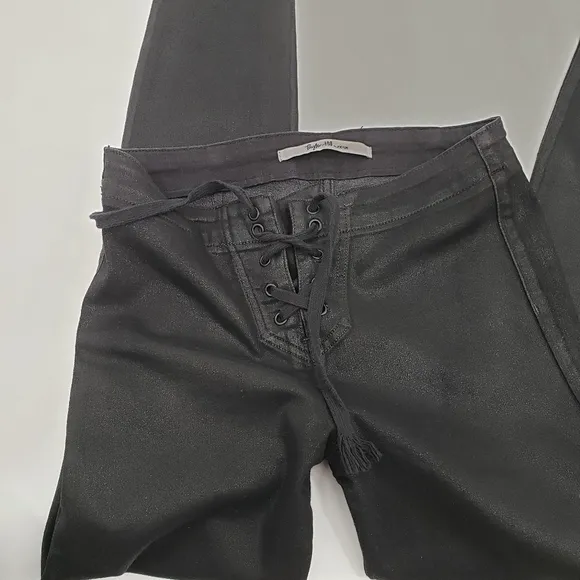Taylor Hill by Joe's Jeans Black Coated Skinny Ankle Jeans