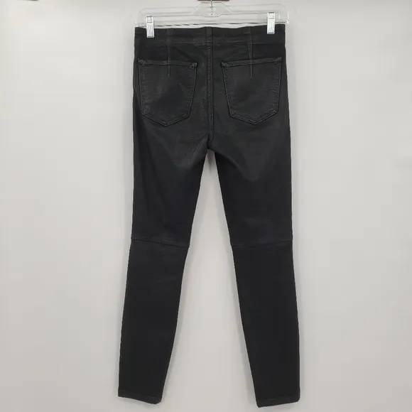 Taylor Hill by Joe's Jeans Black Coated Skinny Ankle Jeans