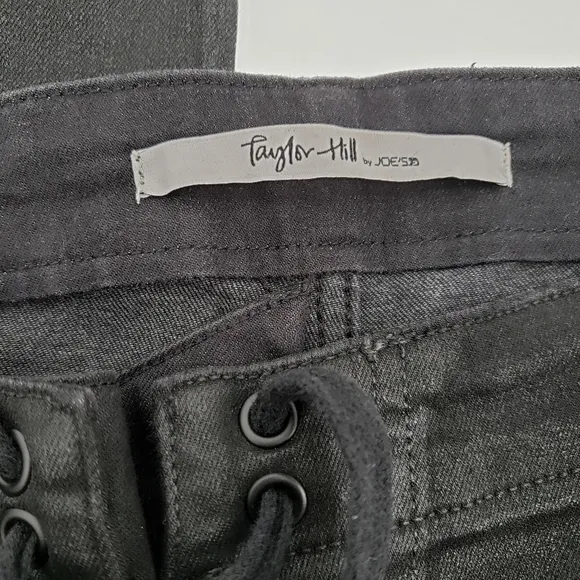 Taylor Hill by Joe's Jeans Black Coated Skinny Ankle Jeans