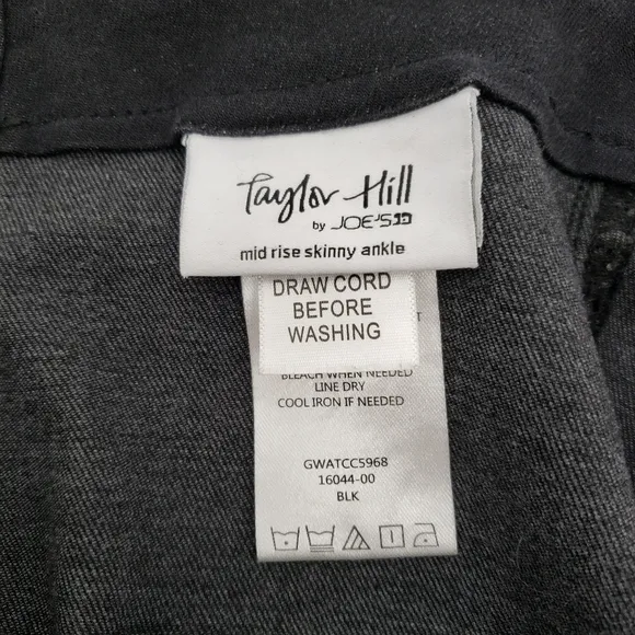 Taylor Hill by Joe's Jeans Black Coated Skinny Ankle Jeans