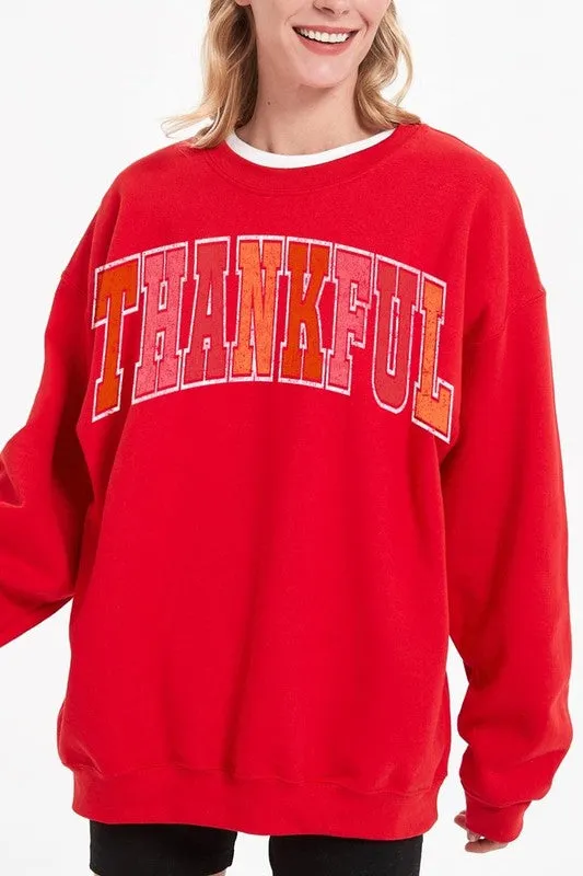 Thankful Graphic Fleece Sweatshirts