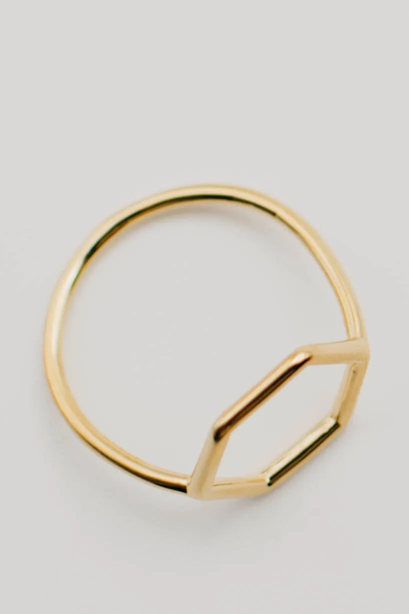 The Gretna Hexagon Ring