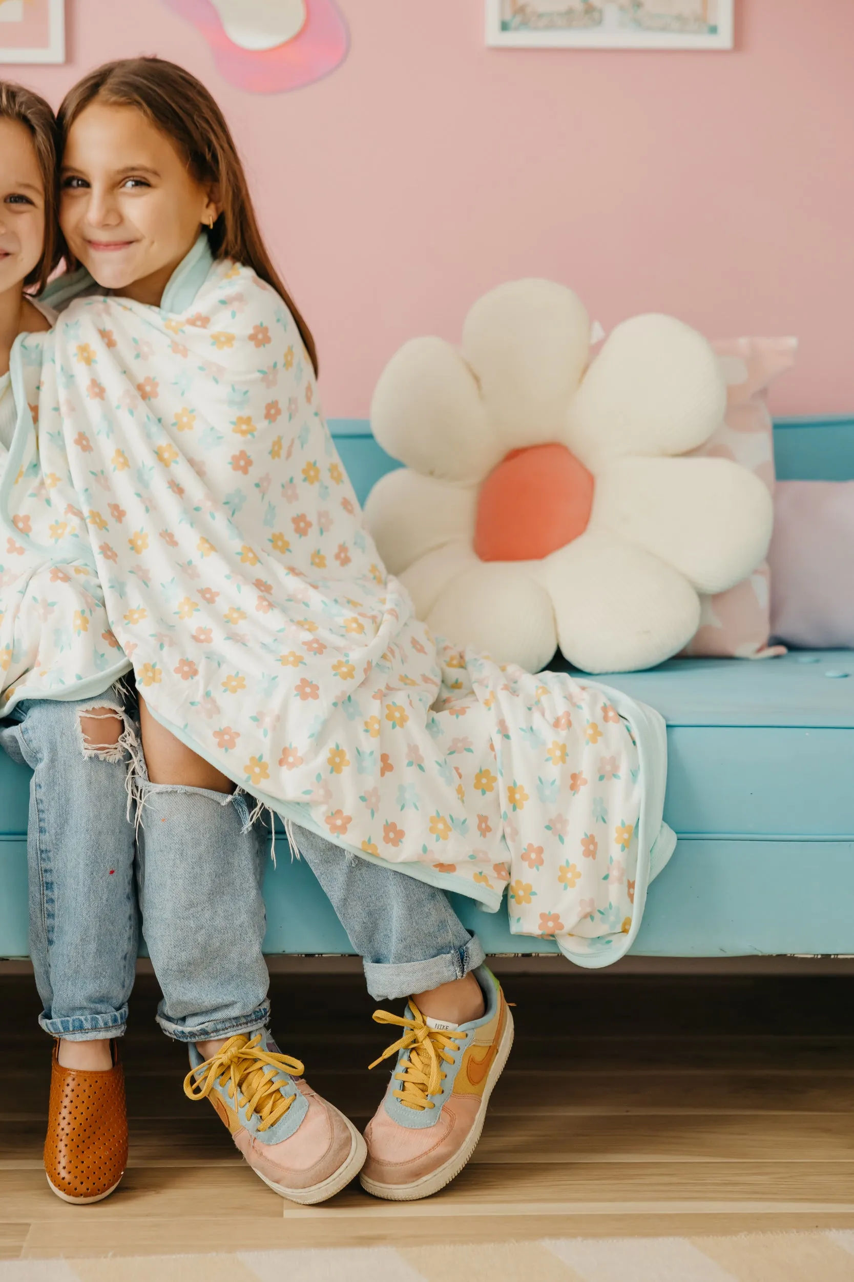 Three-Layer Jumbo Quilt - Daisy