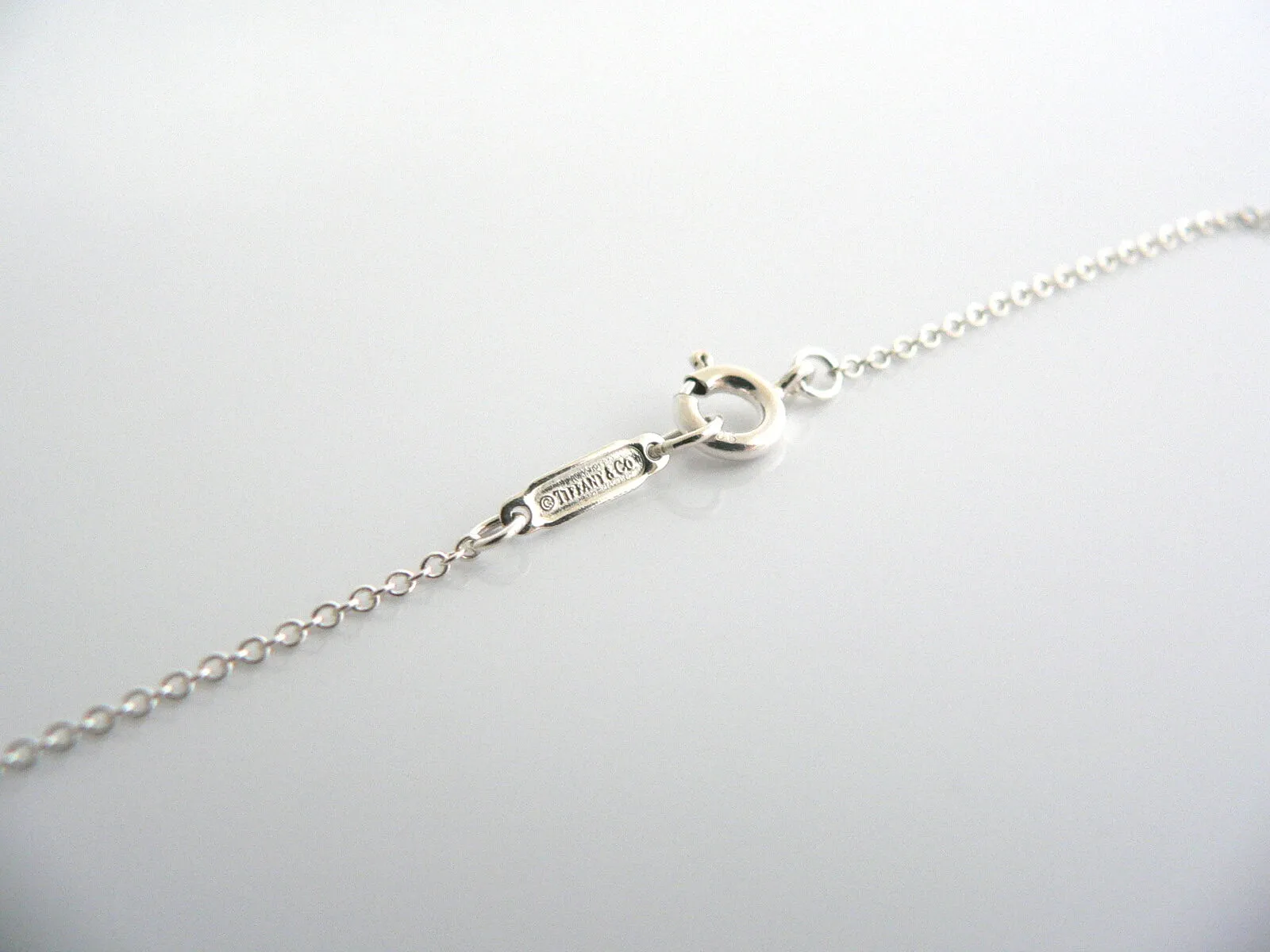 Tiffany & Co Ribbon Necklace Bow Pendant Charm Chain Love Gift Sterling Silver