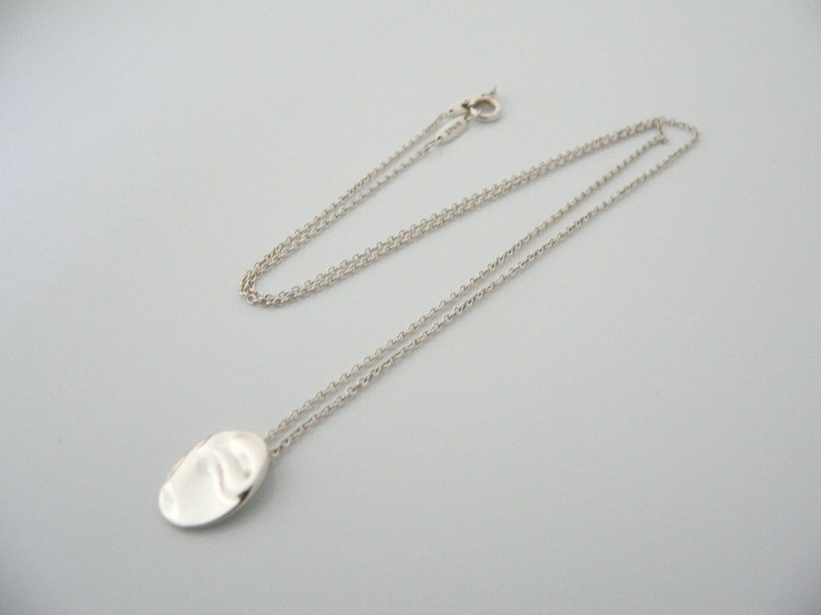 Tiffany & Co Silver Peretti Taurus Zodiac Necklace Pendant Charm 18 Inch Gift
