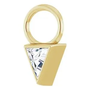 Triangle Diamond Drop Charm