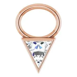 Triangle Diamond Drop Charm