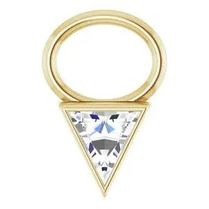 Triangle Diamond Drop Charm