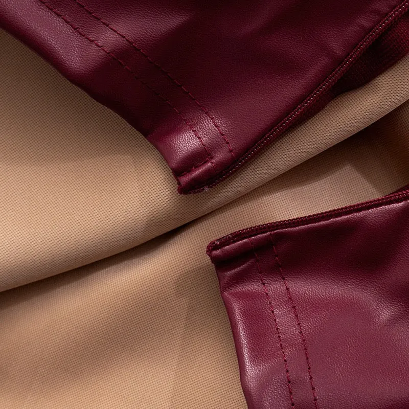 Truc Leather Tube Top