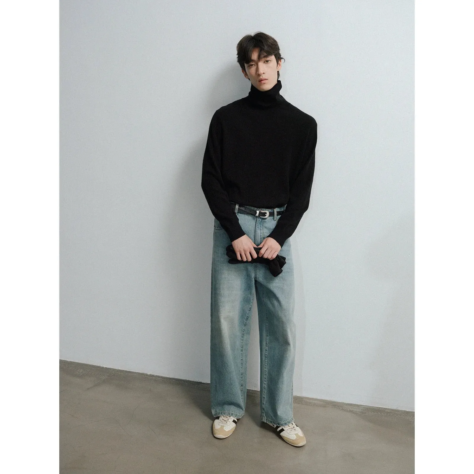 Turtleneck Wool Cashmere Sweater
