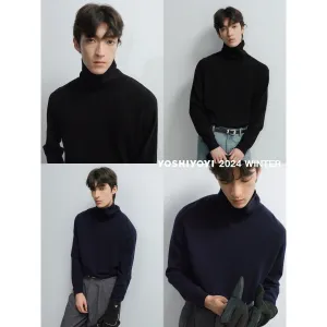 Turtleneck Wool Cashmere Sweater