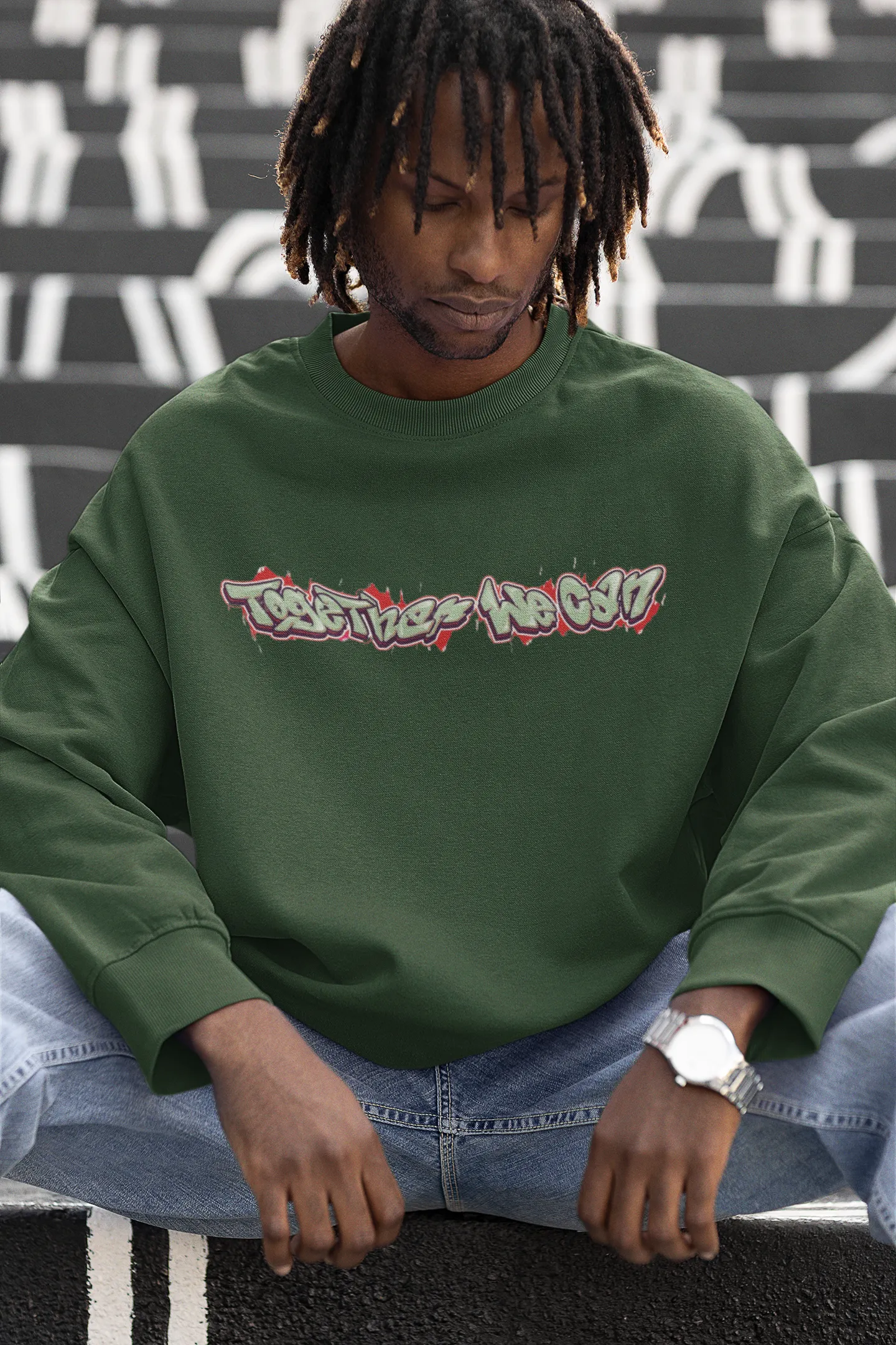 Unisex Heavy Blend™  TOGETHER WE CAN Crewneck Sweatshirt