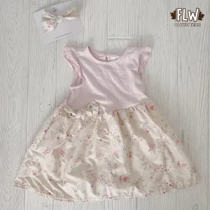 Upcycled Dress 18m-4T Mini Pink Floral