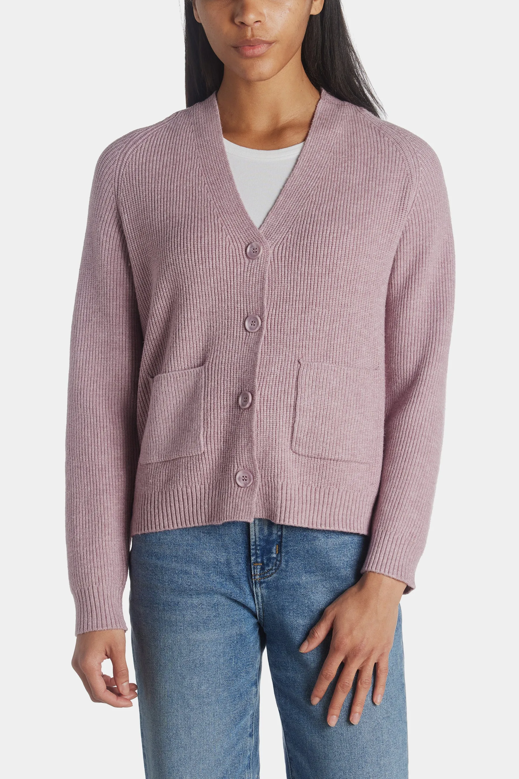 V-Neck Short Cardigan