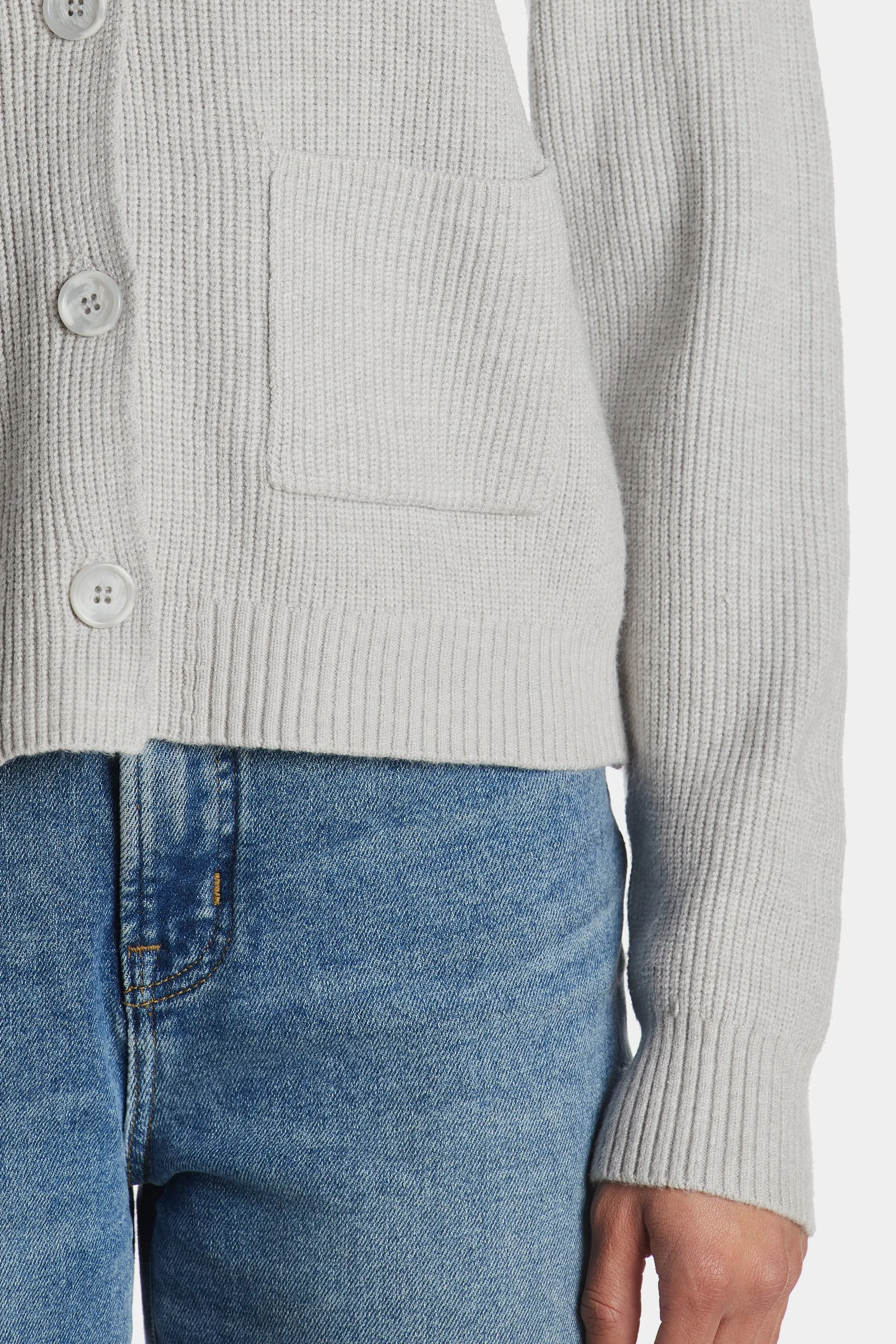 V-Neck Short Cardigan