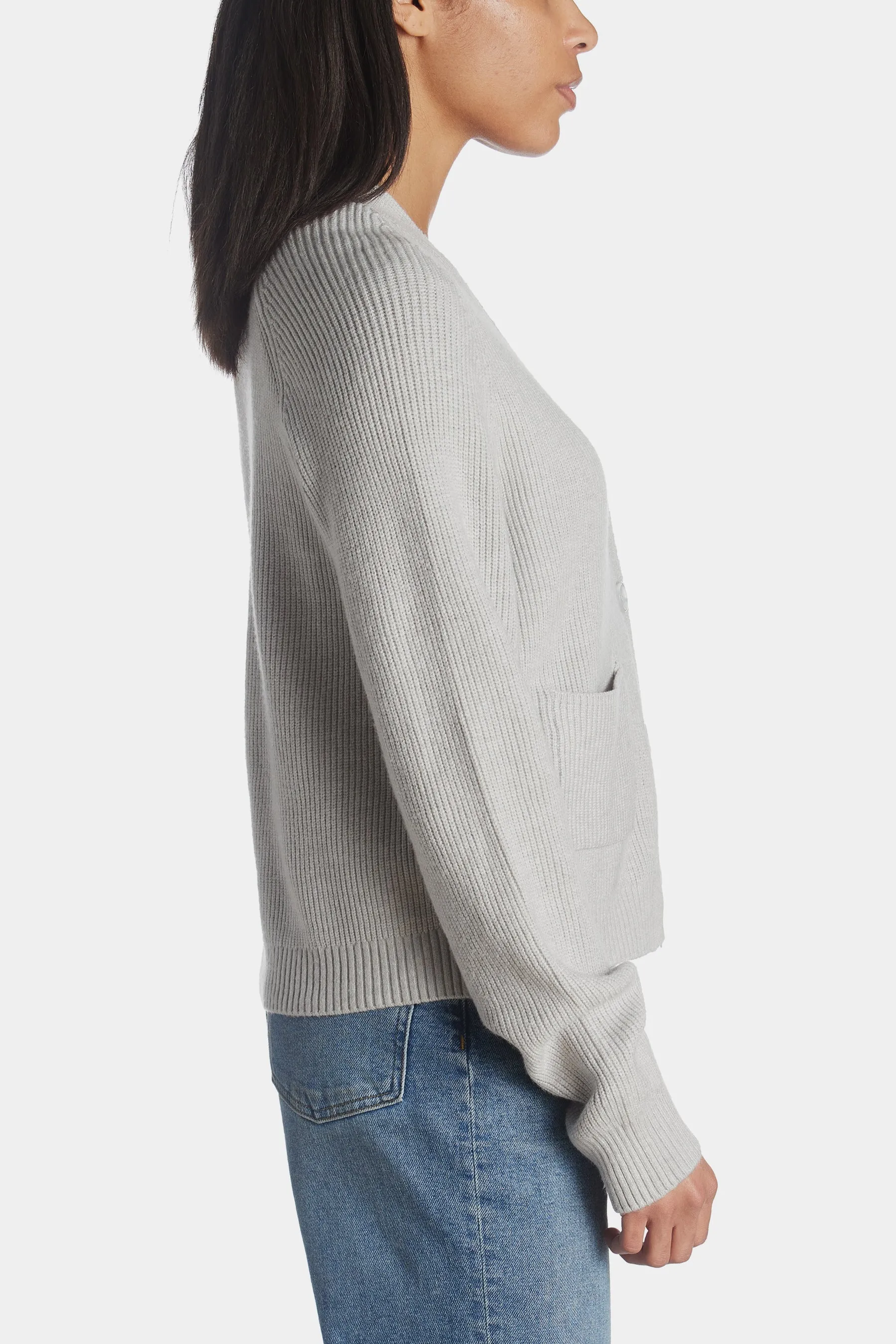 V-Neck Short Cardigan
