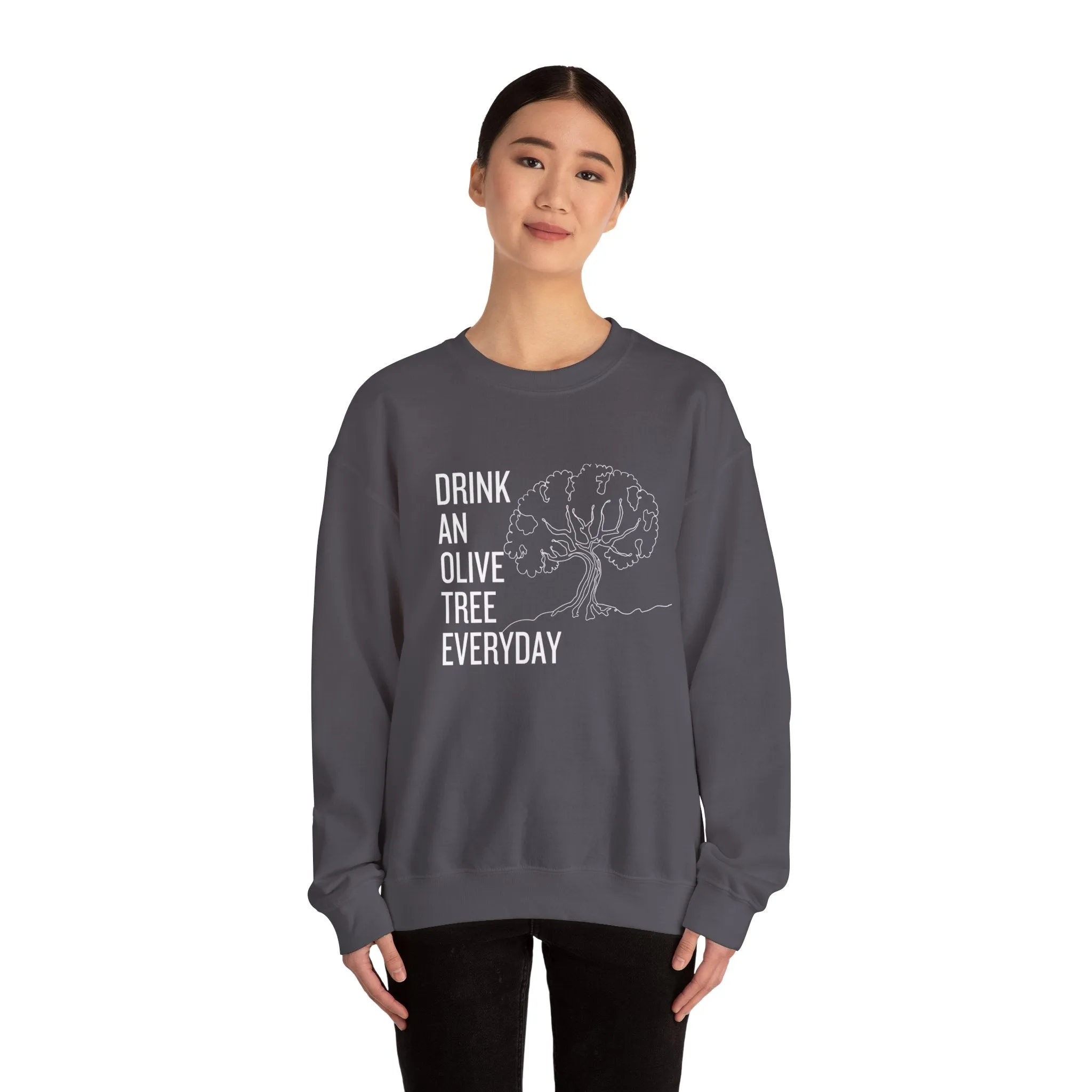 Water in skincare / waterless beauty / drink an olive tree / Unisex Heavy Blend™ Crewneck Sweatshirt